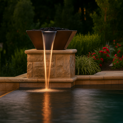 Arcadia Forge Atlas Spillway 40" Corten Fire & Water Pit